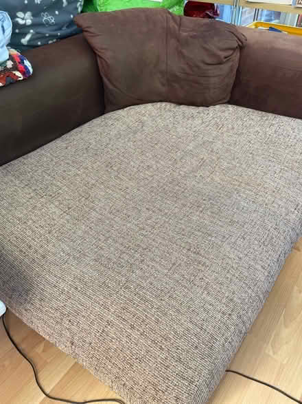 Photo of free Corner sofa and footstool (North Bretton PE3) #3