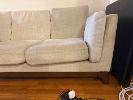 Photo of free Large white couch (Boston) #3