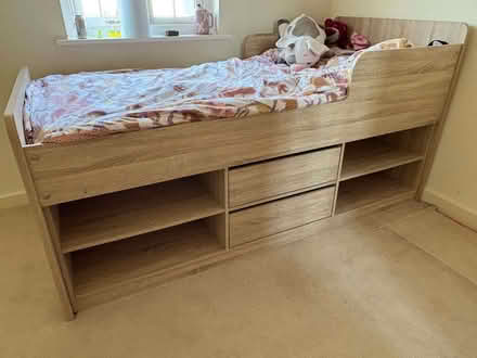 Photo of free Child's Single bed with shelves and draws (Retail and Business Park SG6) #1