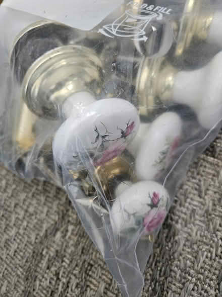 Photo of free Five floral door knobs (Near the experimental farm) #1