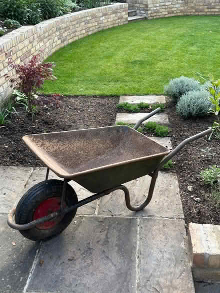 Photo of free Metal wheelbarrow (Wheathampstead) #1