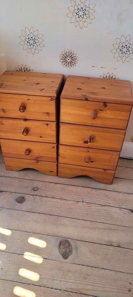 Photo of free 2 Pine Bedside cabinets (Scale Hall LA1) #2