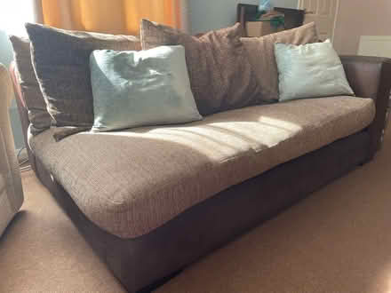 Photo of free Corner sofa and footstool (North Bretton PE3) #1