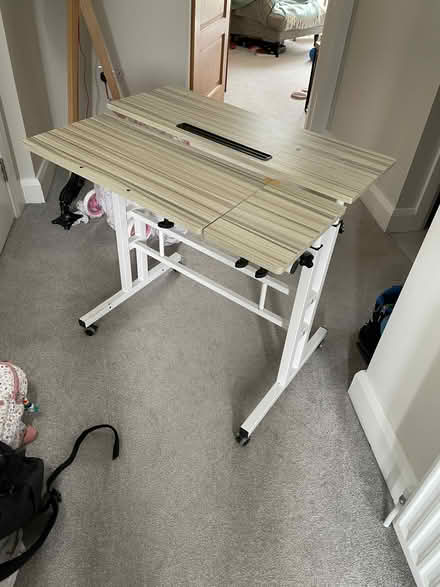 Photo of free Height Adjustable Desk On Wheels (Ballybeen BT16) #1