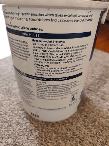Photo of free 5l Magnolia Emulsion (Manor Top S12) #2