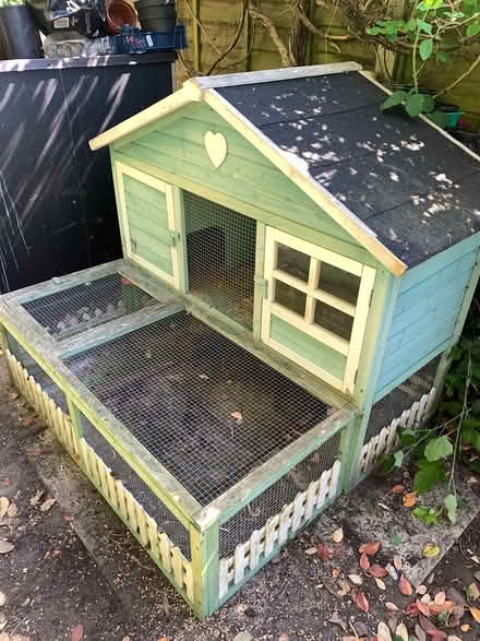 Photo of free Outside rabbit hutch with run (Great Holland) #1
