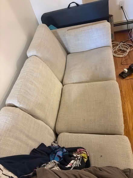 Photo of free Large white couch (Boston) #2