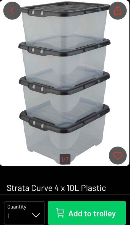 Photo of Plastic storage boxes (SE25 selhurst) #1