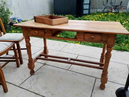Photo of free Solid wood table & 3 chairs (Whitehall, Dublin 9) #3