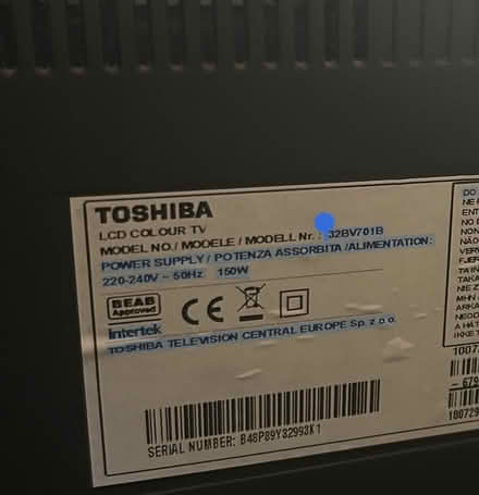 Photo of free 32 inch Toshiba Television (Ellesmere port) #3
