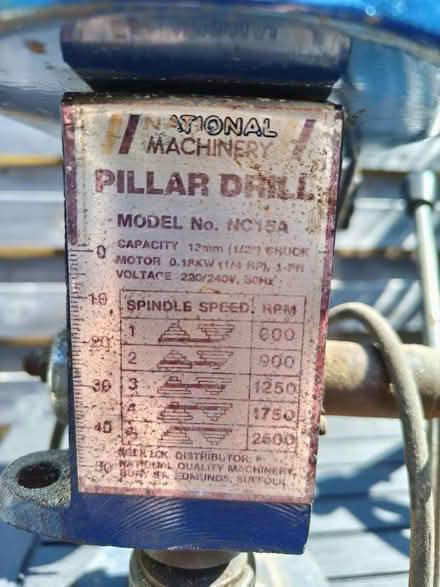 Photo of free Pillar drill (Hailsham, North, BN27) #2