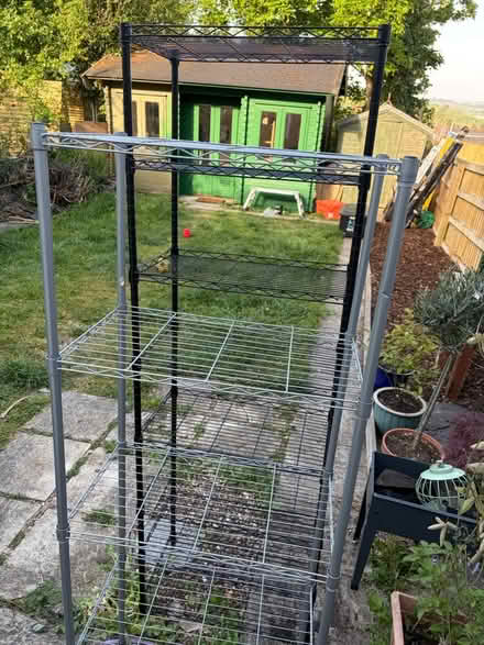 Photo of free 2 x metal shelves (Swindon old town SN1) #2