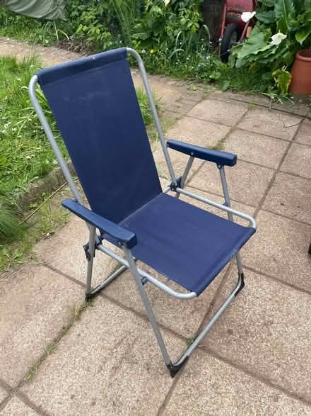 Photo of free Blue camping chair (Pen-y-Lan CF23) #1