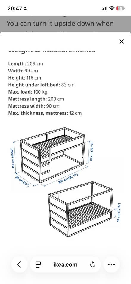 Photo of free Bed frame (Middleton M24) #2