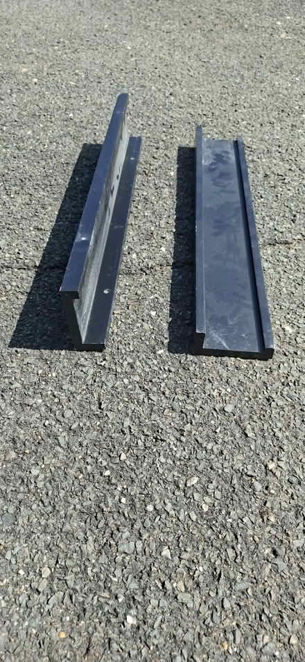 Photo of free 2 black wood shelves (CO6 - West Bergholt) #2