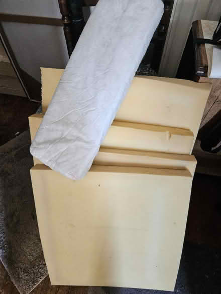 Photo of free 2 sets of IKEA Poang chair cushions and covers (Kedleston Road DE22) #1