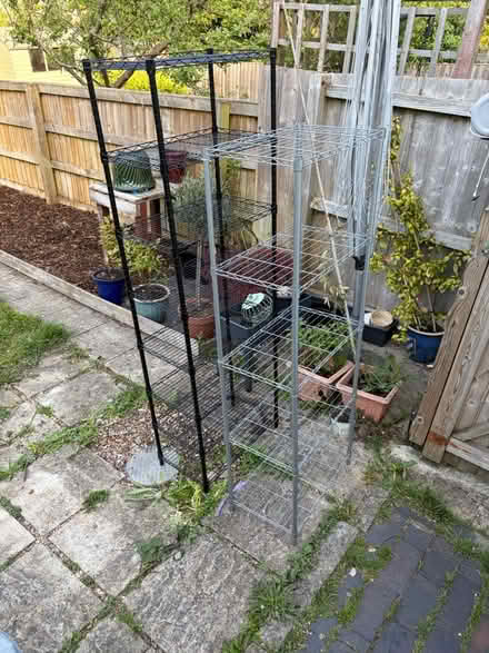 Photo of free 2 x metal shelves (Swindon old town SN1) #1