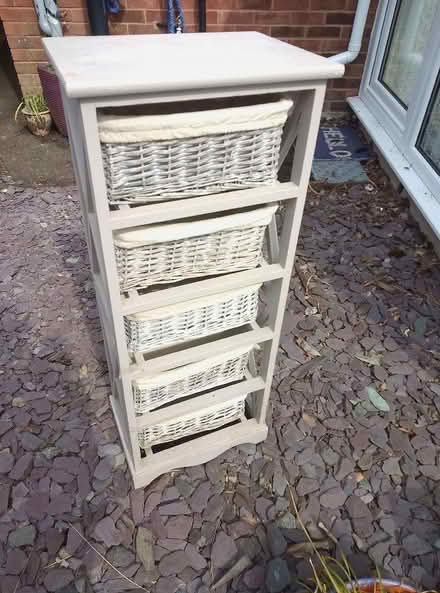 Photo of free Wicker and Wood storage unit (Wem SY4) #3