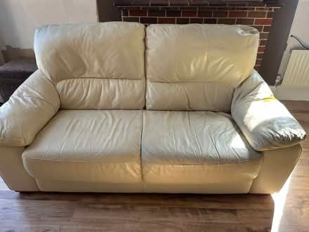 Photo of free Two cream sofas (Crosby L23) #2