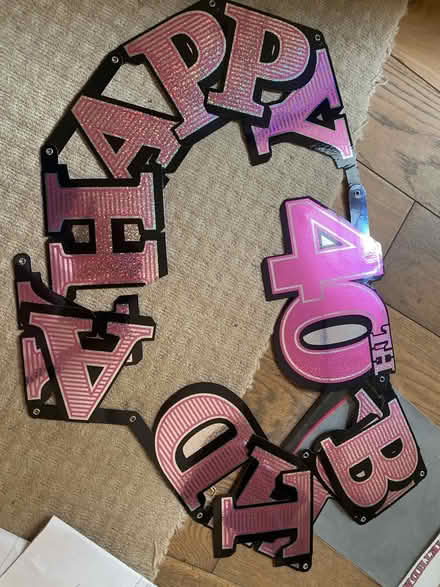 Photo of free 40th birthday banner (OX4 Iffley) #2