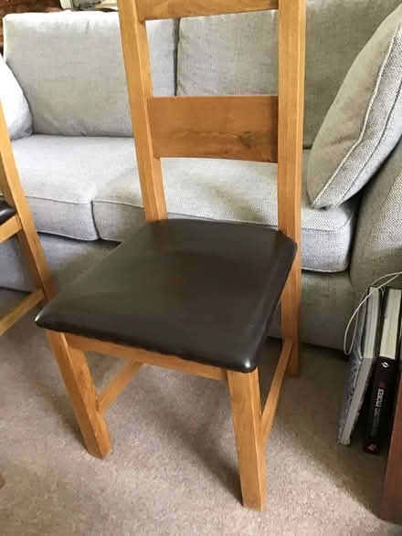 Photo of free 6 sturdy dining Chairs- ex Arighi Bianchi (Alderley Edge SK9) #2