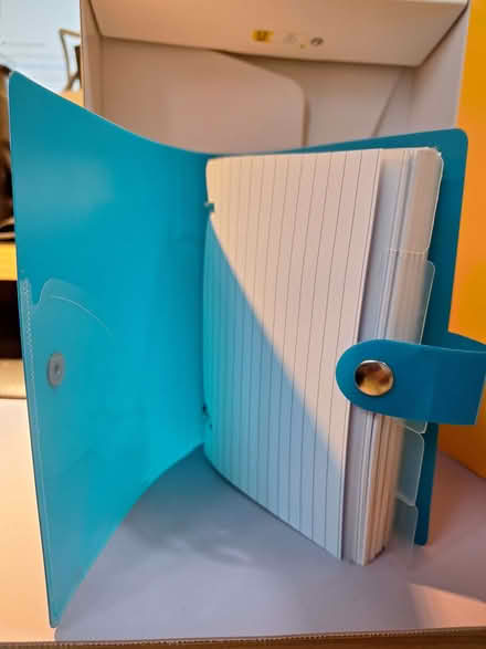 Photo of free Blue Index Card holder with separators (Thatcham RG18) #2