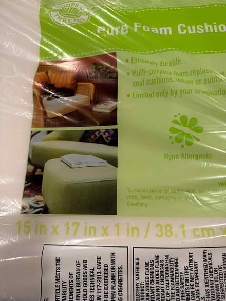 Photo of free Foam cushion insert (Park View/Columbia Heights) #2