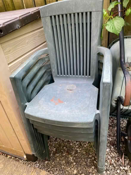 Photo of free plastic garden chairs (Williamson Park LA1) #2