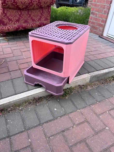 Photo of free Hooded cat Litter tray with slide out tray (Penrith CA11) #1