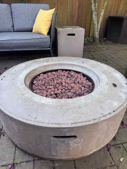 Photo of free Patio fire table & propane cover (Capitol Hill) #1