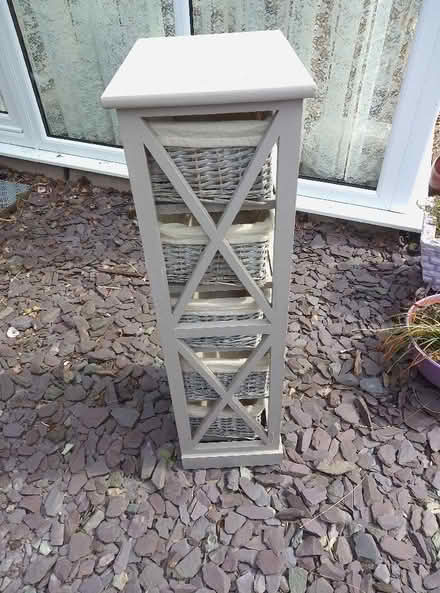Photo of free Wicker and Wood storage unit (Wem SY4) #2