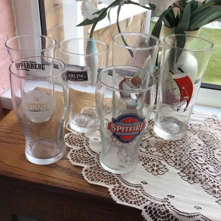 Photo of free 6. assorted. pint. glasses (wallsend ne28) #3