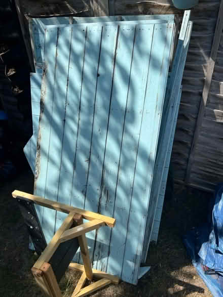 Photo of free Old wood playhouse panels (SW19 - Dundonald) #1