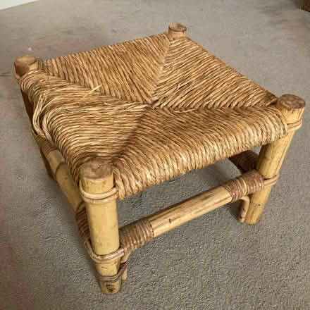 Photo of free 2 stools rattan bamboo solid wood woven (Penrith CA11) #2