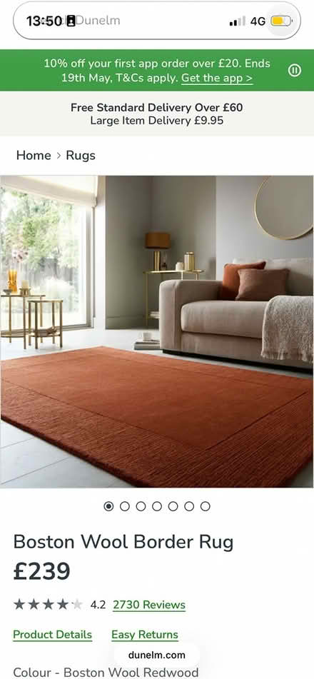Photo of free Wool carpet (L19) #1