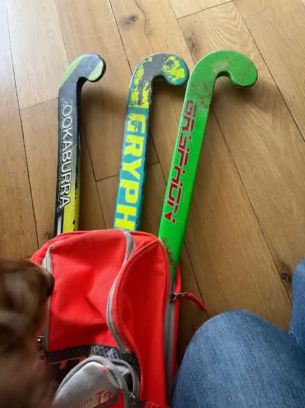 Photo of free Three hockey sticks and hockey bag (Polwarth EH14) #1
