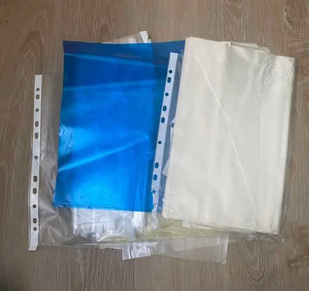 Photo of free Clear and Blue Punched Pockets (Alperton HA0) #1