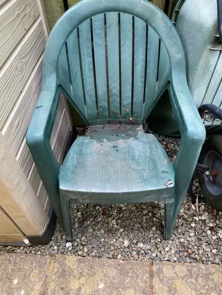 Photo of free plastic garden chairs (Williamson Park LA1) #1