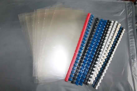 Photo of free File binding combs and transparent covers (London Rd, HW HP13) #1