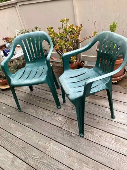 Photo of free 2 outdoor chairs (Novato) #1