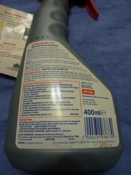 Photo of free Moth proofers, citronella insect deterrent, insect spray (Purley CR8) #3