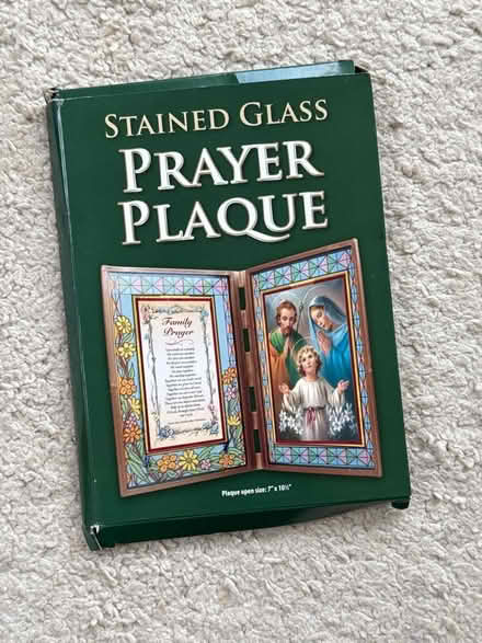 Photo of free Stained glass prayer plaque (Headington OX3) #1