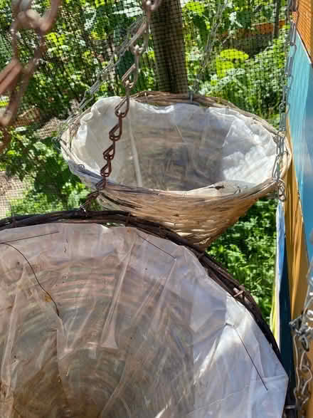 Photo of free 4 conical shape wicker hanging baskets (Lightpill GL5) #2