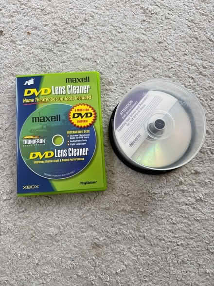 Photo of free 3x DVD-R discs and cleaner (Headington OX3) #1