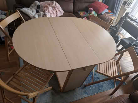 Photo of free Space-saving table and chairs (Darby Green GU17) #2