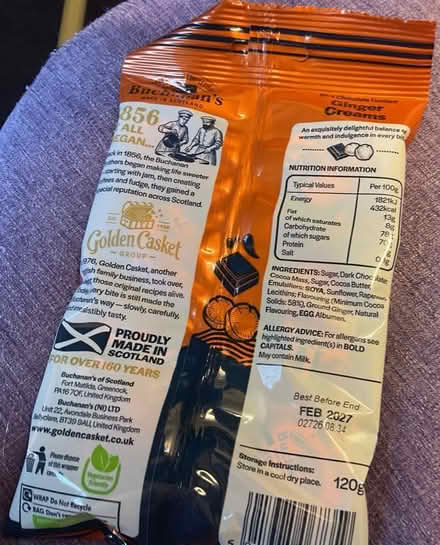 Photo of free Ginger creams (Bieldside AB15) #2