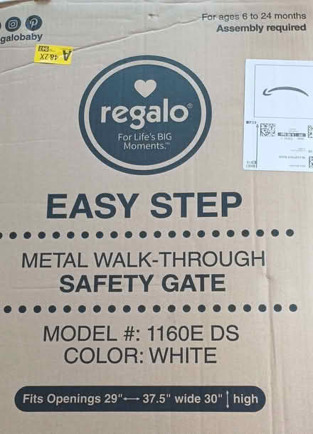 Photo of free White Stair gate (wide) (Rushmere IP4) #2