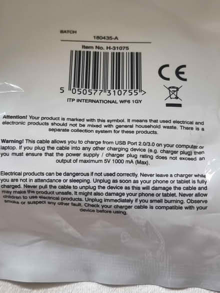Photo of free Micro USB sync & charge cable (stroud green N4) #3