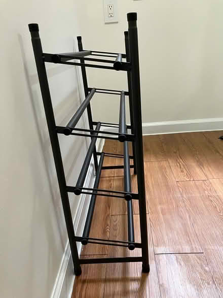 Photo of free Black extendable shoerack (Woodside) #3