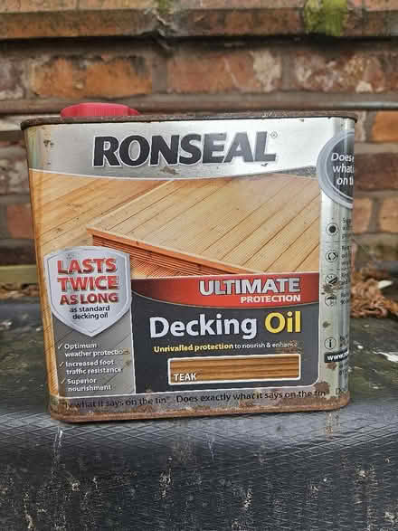 Photo of free Most of 2.5l tin Decking Oil (Teak) (Northgate Village CH2) #1